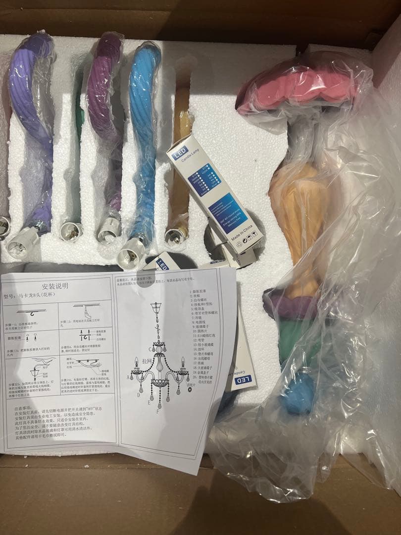 LED電球付きK9 クリスタル 装飾照明 現代ヨーロピアンLEDシャンデリア