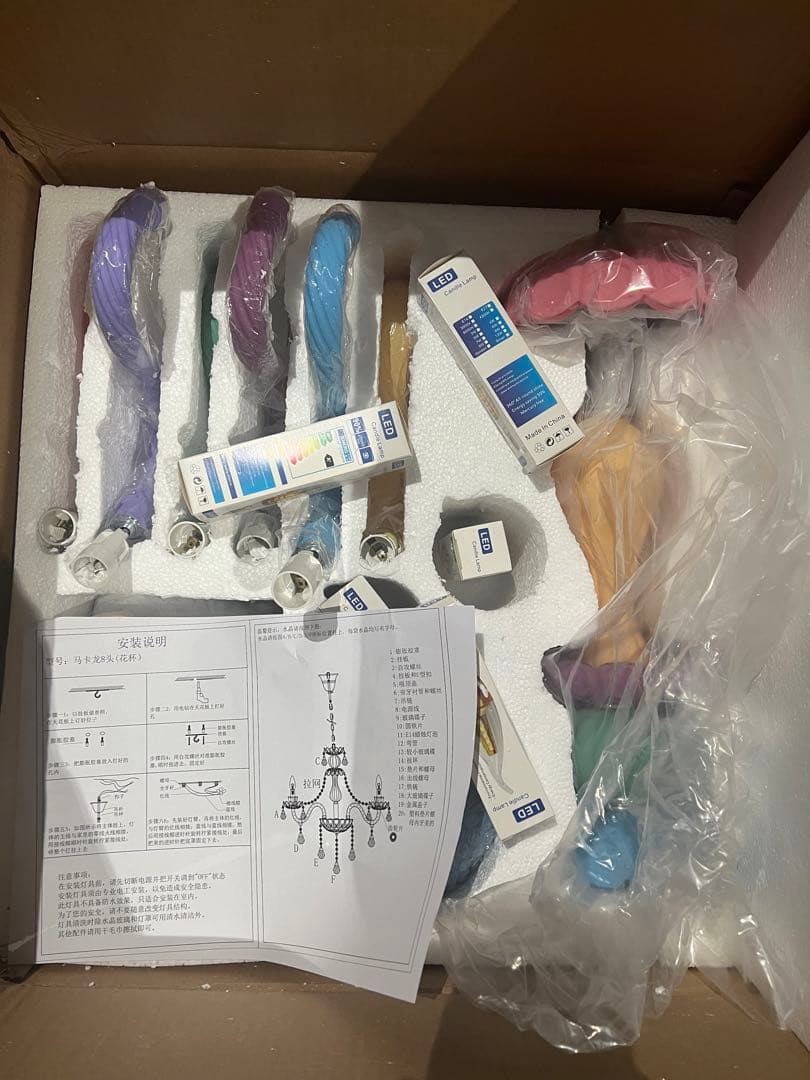 LED電球付きK9 クリスタル 装飾照明 現代ヨーロピアンLEDシャンデリア