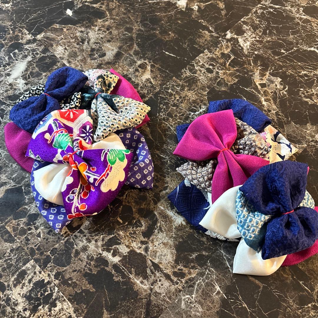 みーさま 4点 髪飾り ヘッドドレス 着物リメイク 七五三 753