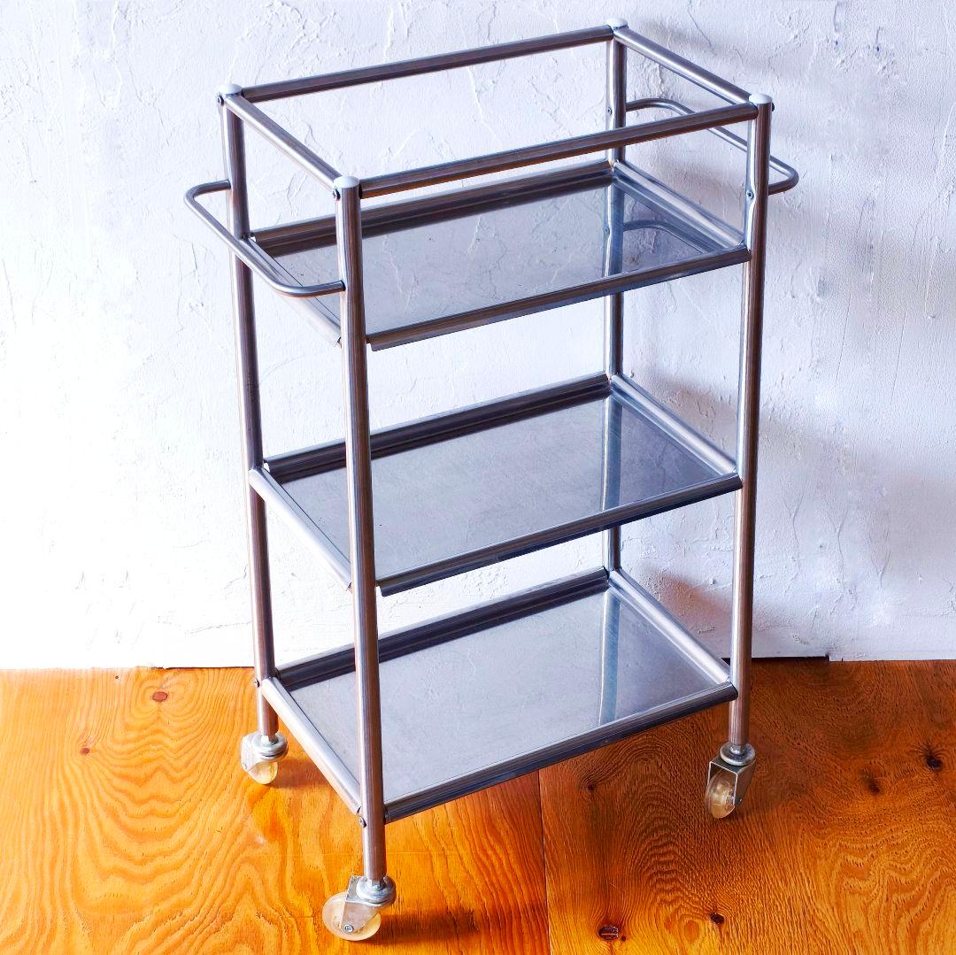 OLD IKEA　ステンレス　シェルフ　ラック　ワゴン　4WAY　オールドイケア