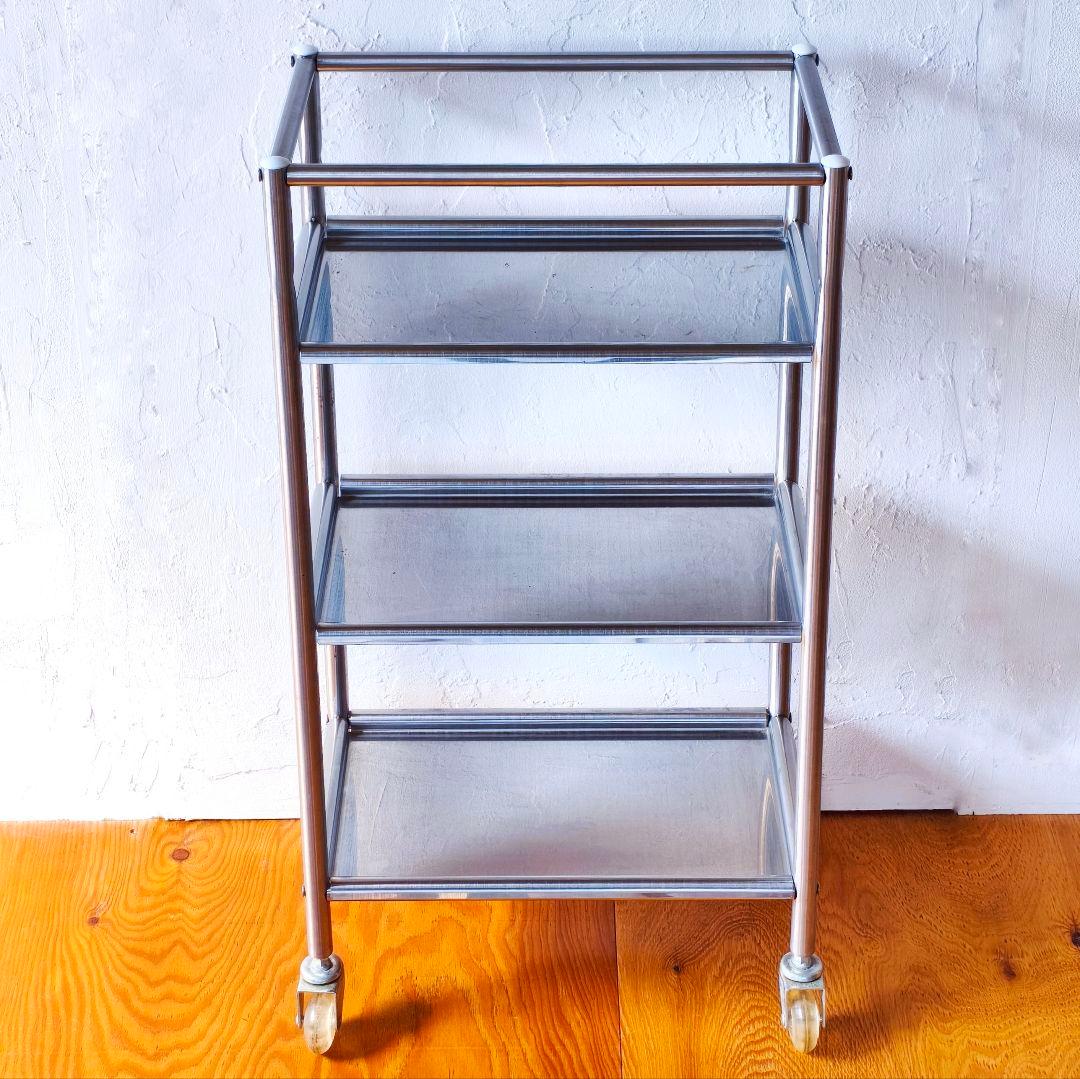 OLD IKEA　ステンレス　シェルフ　ラック　ワゴン　4WAY　オールドイケア