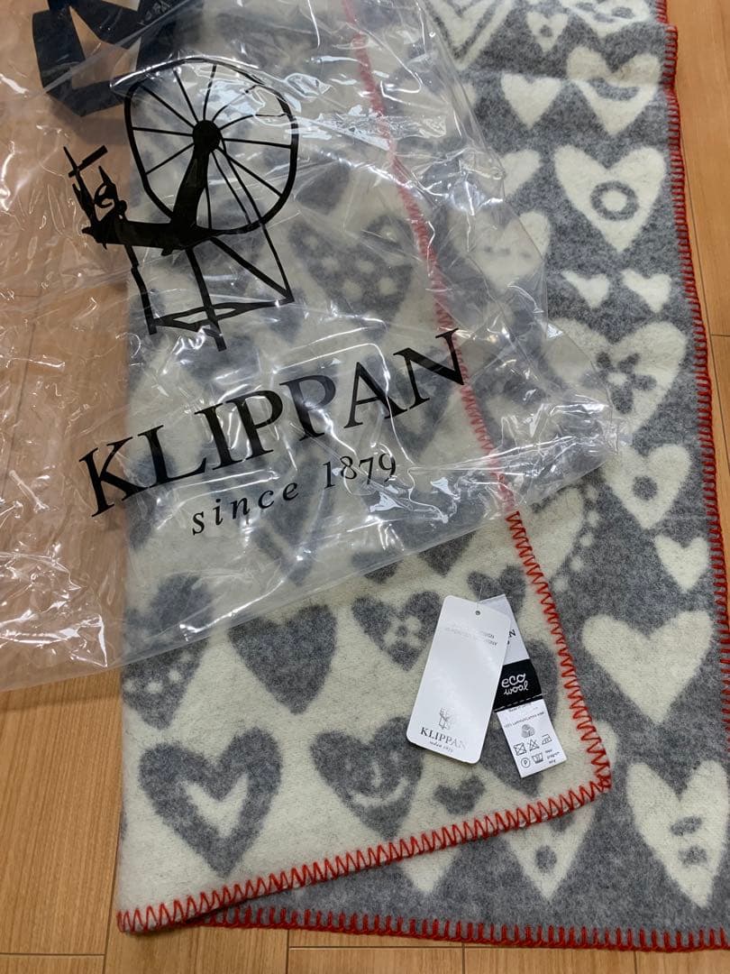 ブランケット　新品未使用　ハート　クリッパン