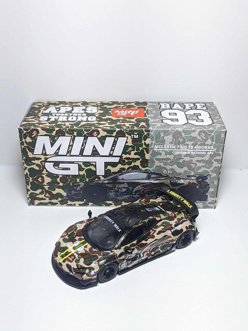 MINIGT リバティーウォークBAPE MCLAREN限定 3セットケース付き