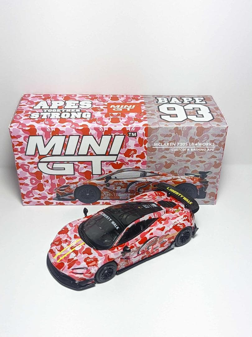 MINIGT リバティーウォークBAPE MCLAREN限定 3セットケース付き