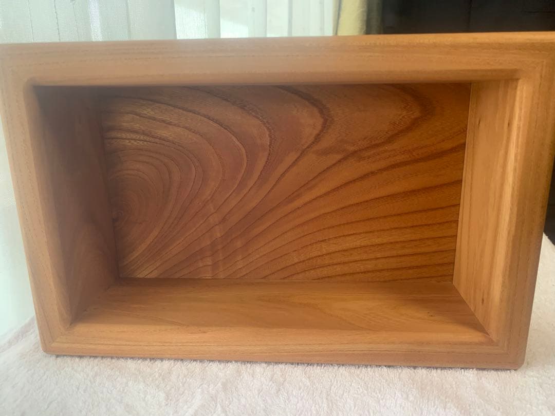 ☆ nn☆✨高級木材・欅✨木製ティッシュケース製作【MUKU】職人手作り