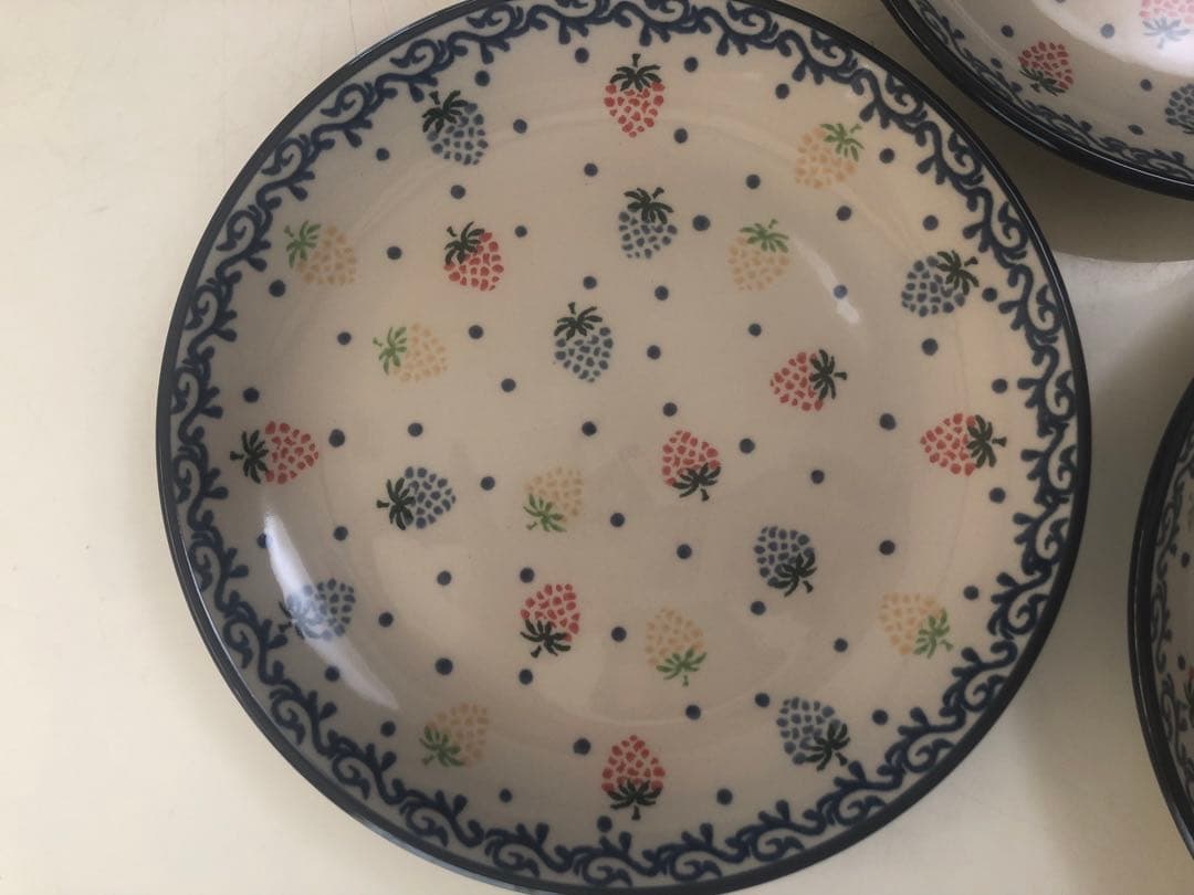 ポーリッシュポタリー ポーランド食器　いちご
