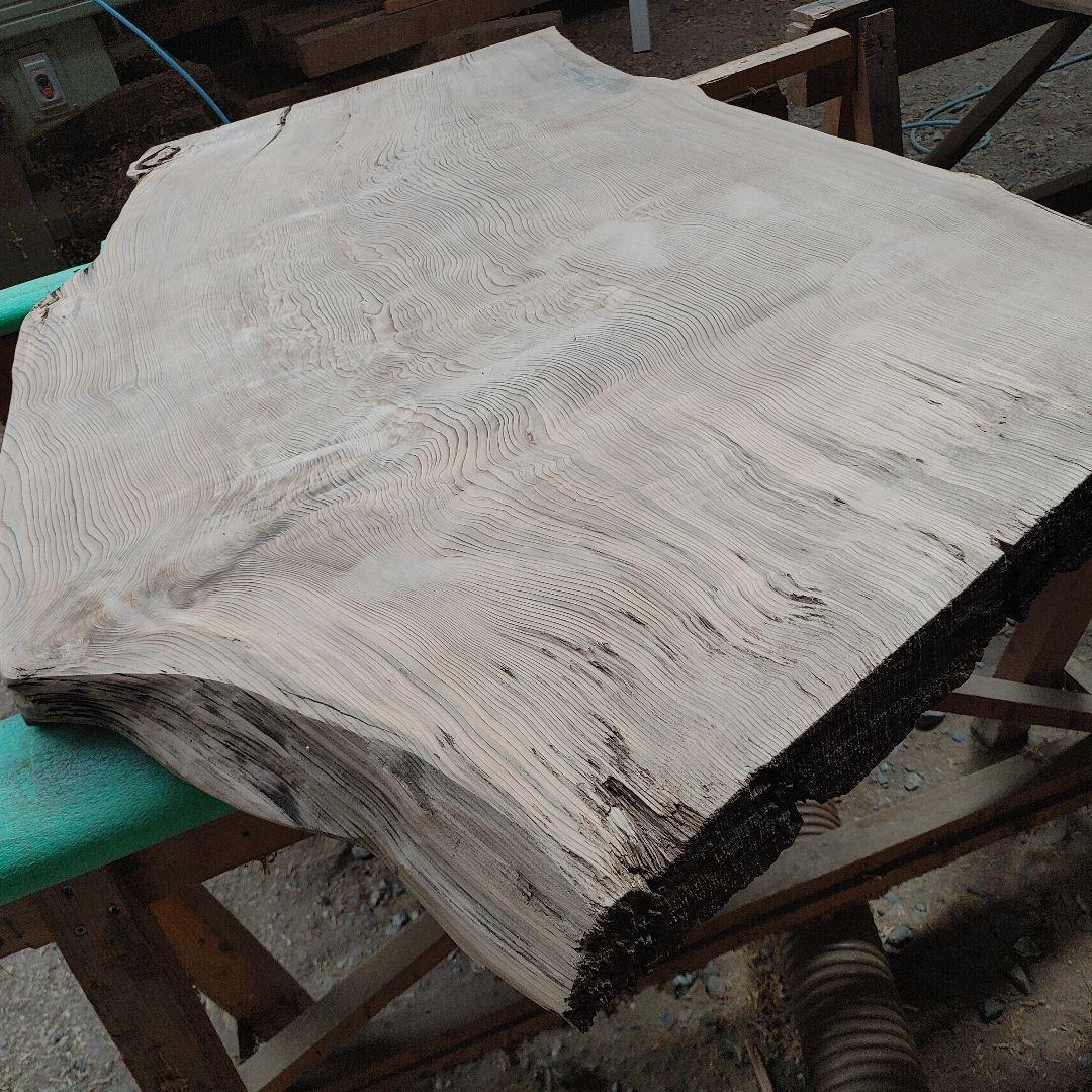 送料込み　神代杉　一枚板　無垢材　天板　テーブル　カウンター DIY番号80