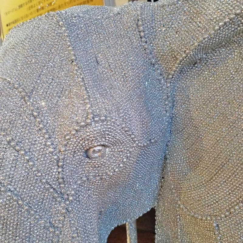 象のオブジェ アートインテリア エレファント 70cm 143-138-023