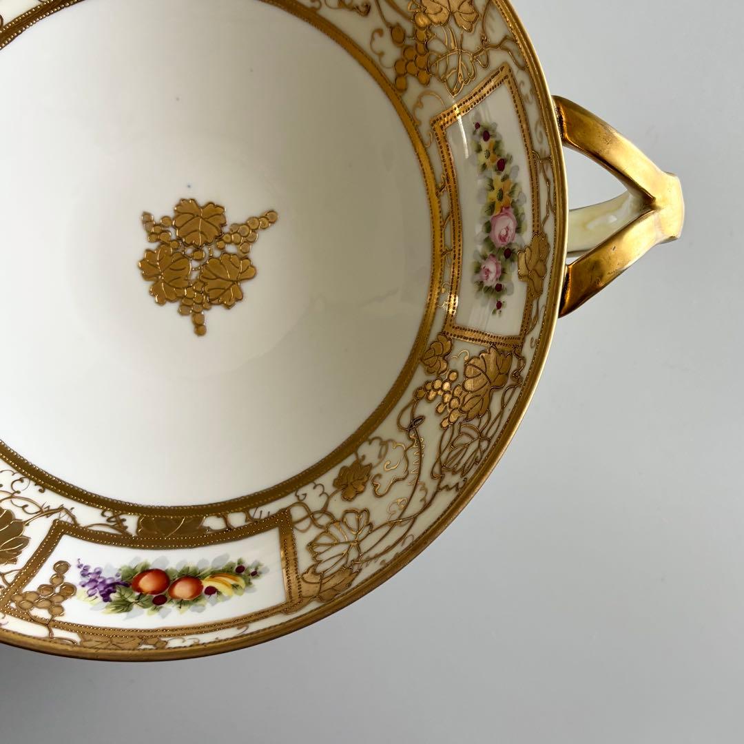 100年以上の時を閉じ込めた、 美しきオールドノリタケ 足付き