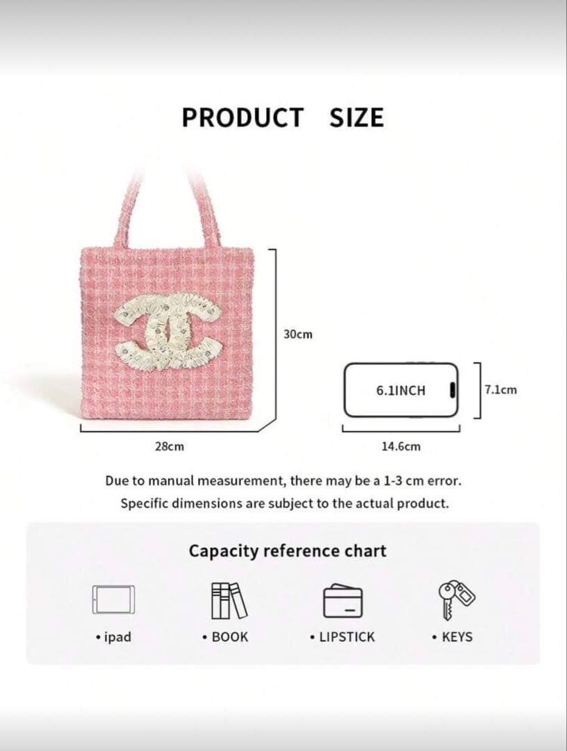 新品未使用 最安値 CHANELピンクトートバッグ ビッグココマーク