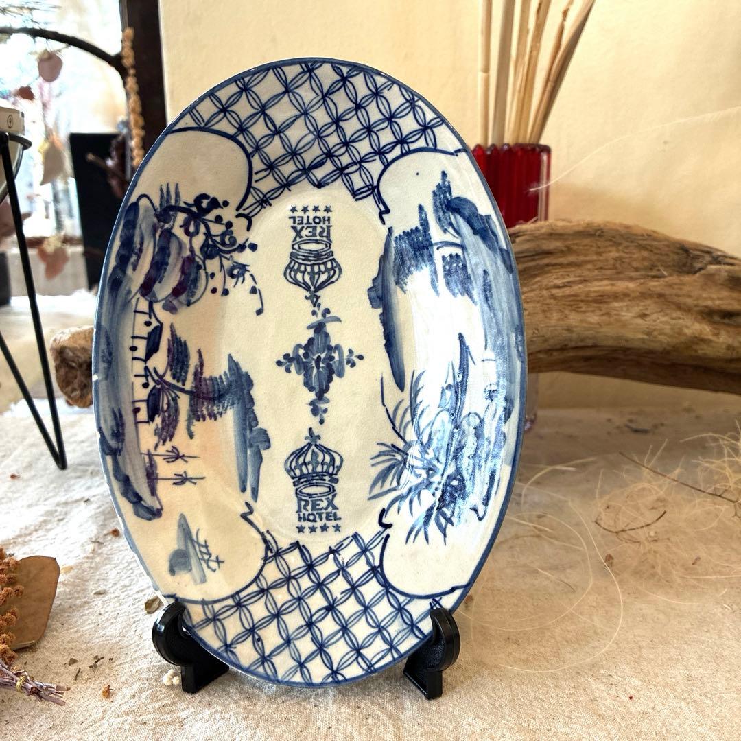 REX HOTEL ベトナム オーバル皿 バッチャン焼 - メルカリ