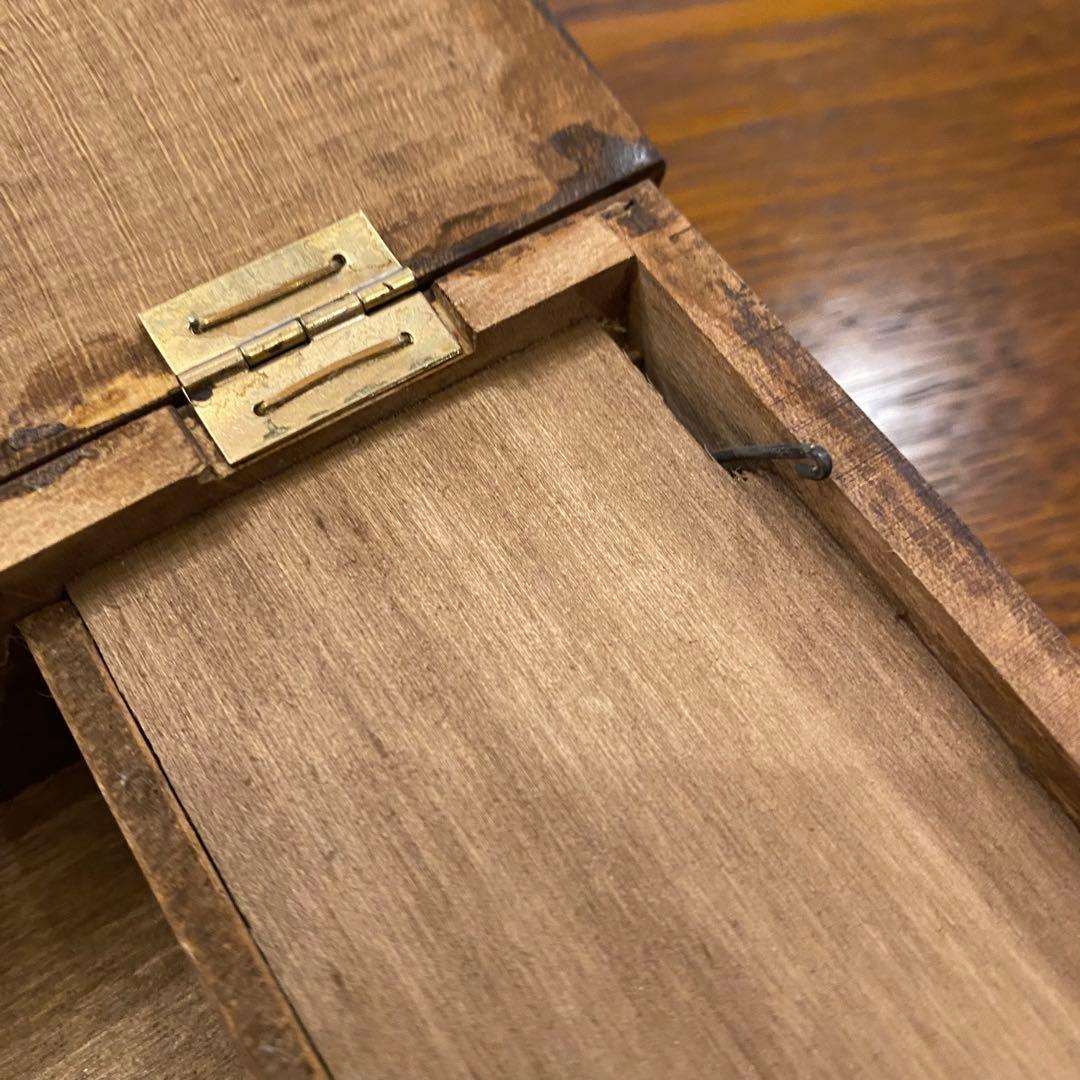 リュージュ　オーストリア製　オルゴール　アンティーク　幸せの鳥　ハンドメイド