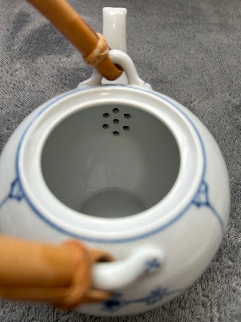 ロイヤルコペンハーゲン ブルーフルーテッド　急須、湯呑み5客セット