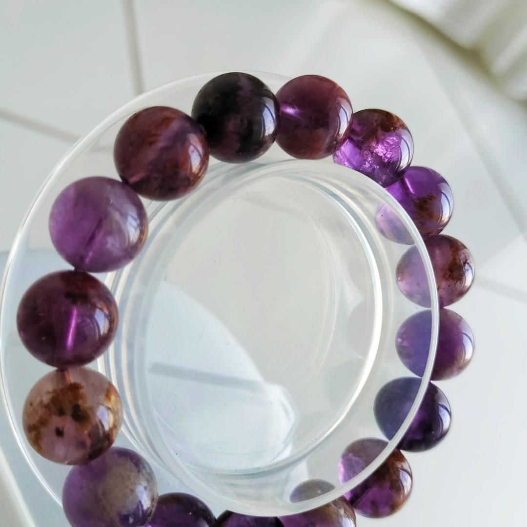 式神封入ガーデンアメジスト[uyB7f19]12mm　天然　愛守護石　恋愛　癒し