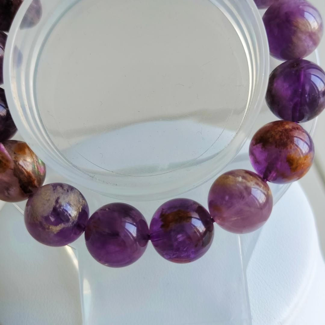 式神封入ガーデンアメジスト[uyB7f19]12mm　天然　愛守護石　恋愛　癒し