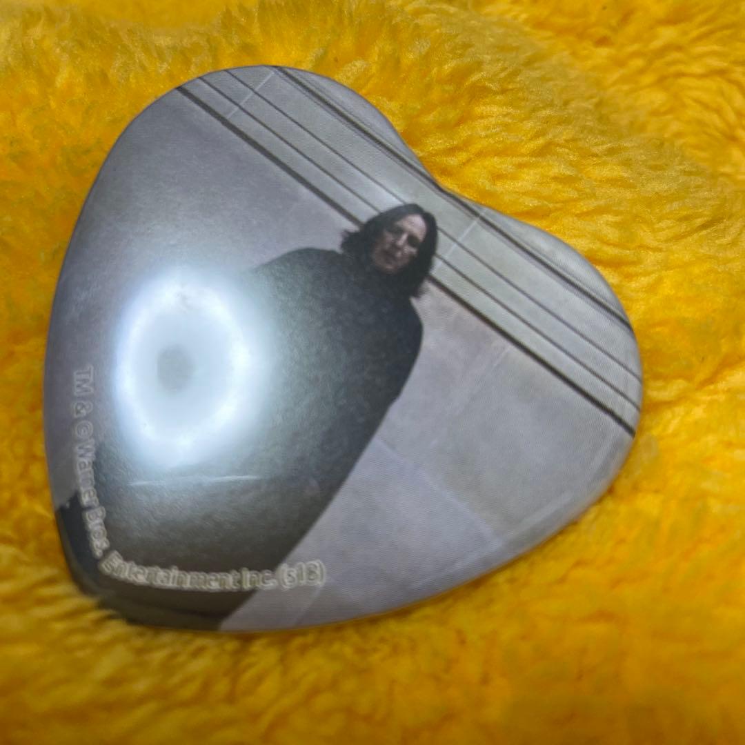 ハリーポッター　ハリポタ　セブルス・スネイプ　スネイプ先生　ハート型缶バッジ