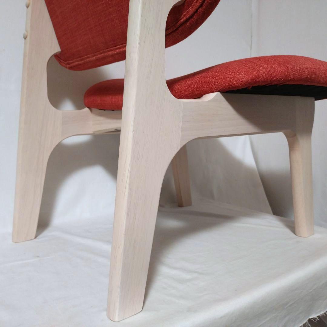 ニトリ　NITORI　リラックス ワイド チェア　オレンジ　ファブリック