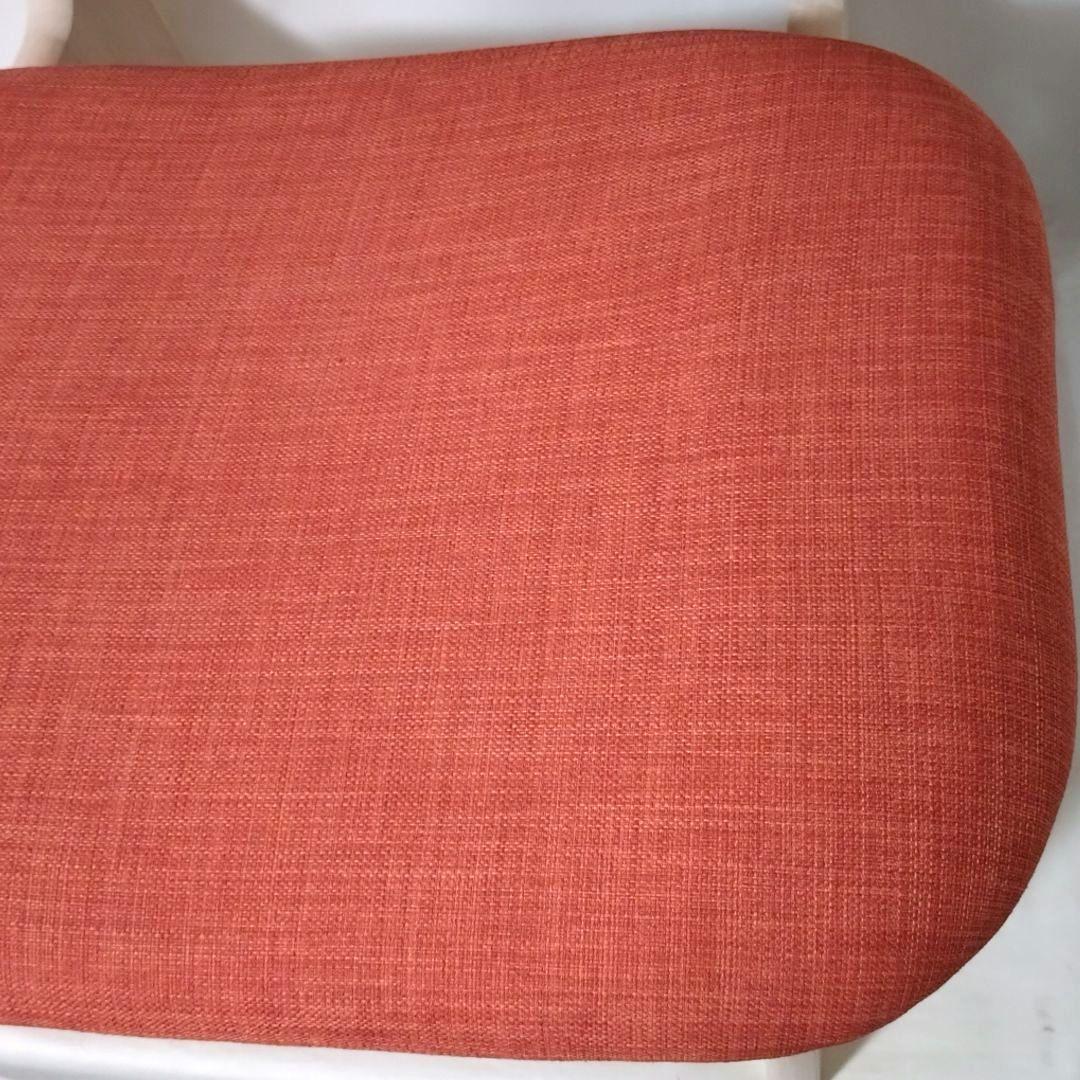 ニトリ　NITORI　リラックス ワイド チェア　オレンジ　ファブリック