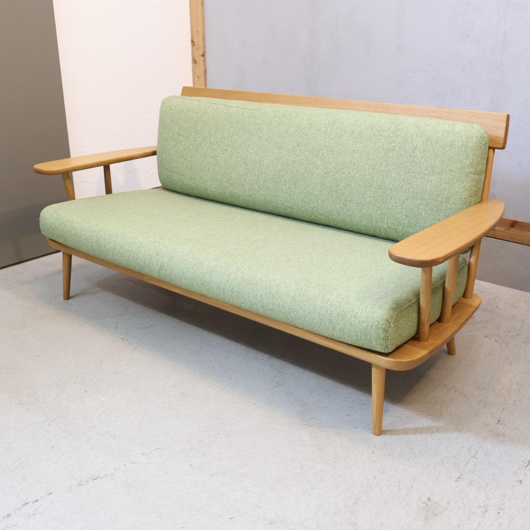 HIDA 飛騨産業 つぐみ 3人掛けソファ キツツキ ホワイトオーク 飛騨家具