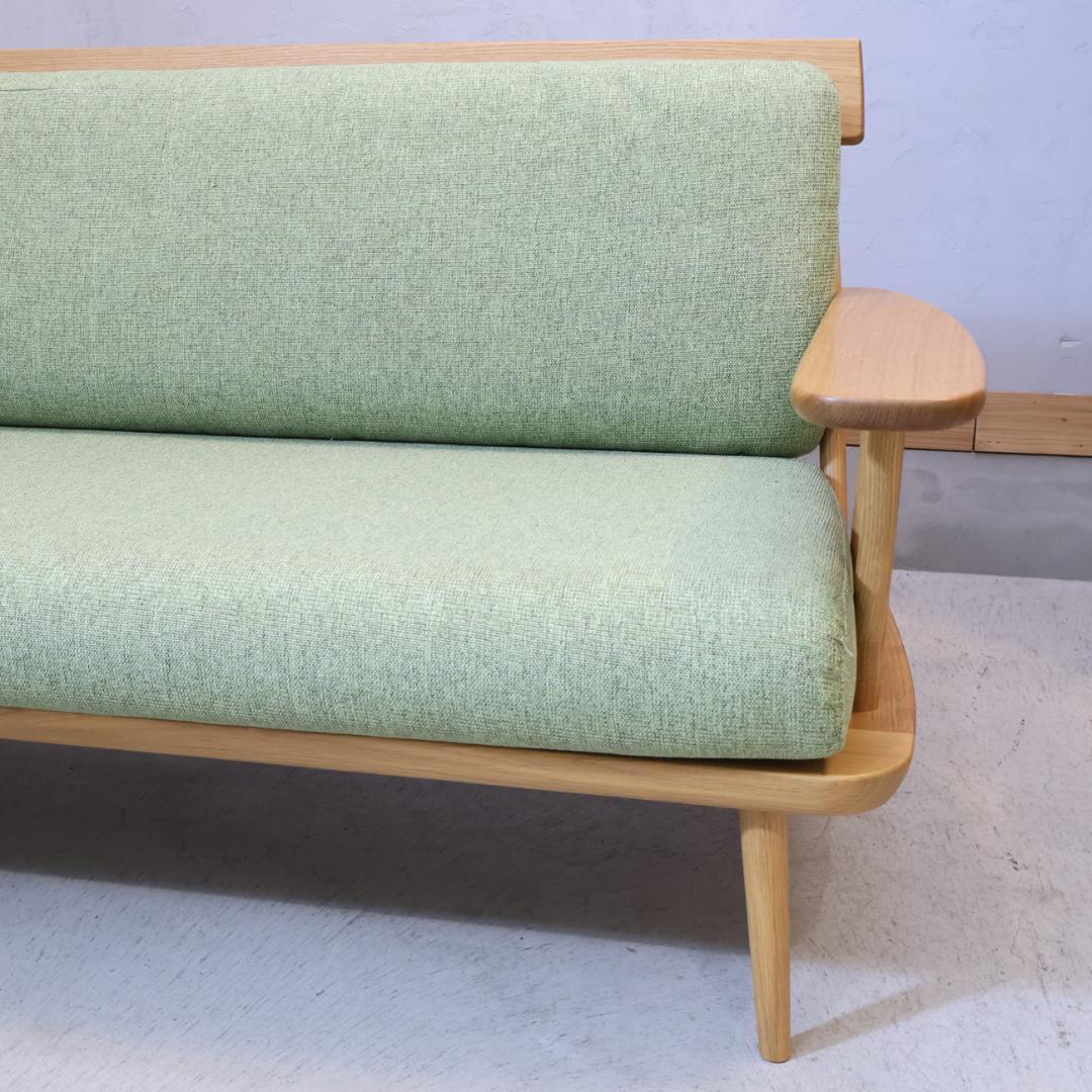 HIDA 飛騨産業 つぐみ 3人掛けソファ キツツキ ホワイトオーク 飛騨家具