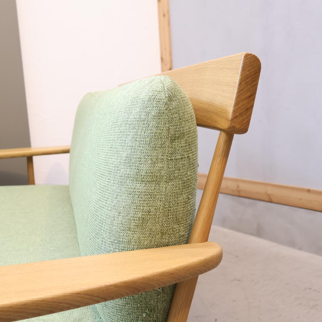 HIDA 飛騨産業 つぐみ 3人掛けソファ キツツキ ホワイトオーク 飛騨家具