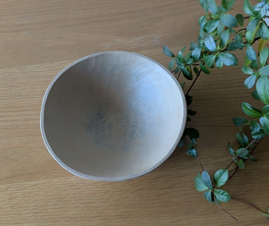 三谷龍二　　木製ボウル　ベージュ