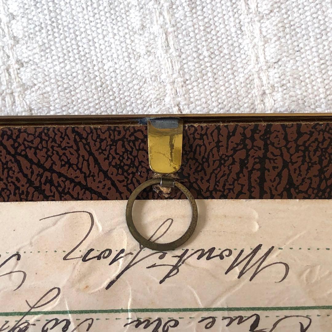 RV82 真鍮フォトフレーム24.5×18.5 北欧ヴィンテージ