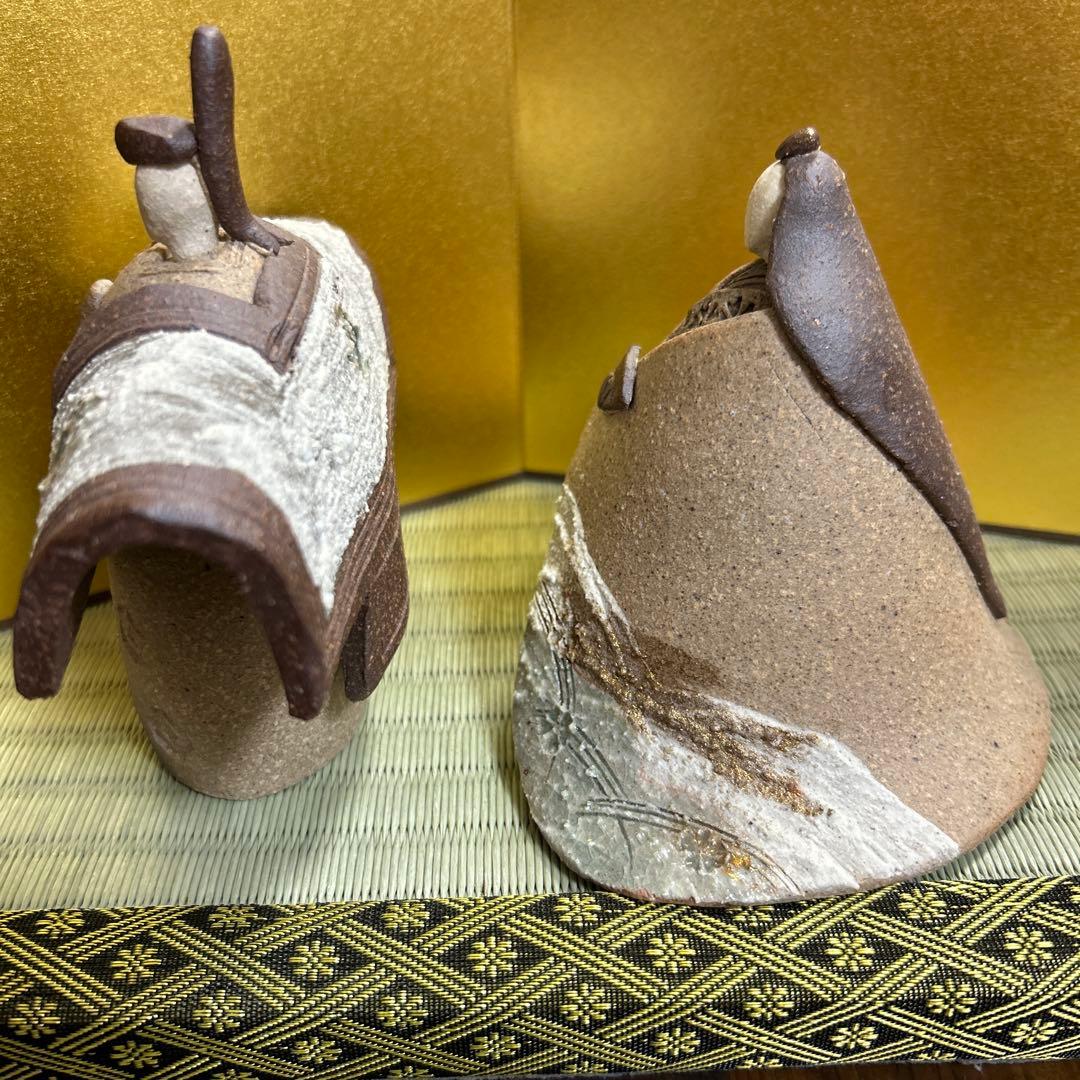 信楽焼 しがらき焼 陶人形 雛人形 明山作 買う