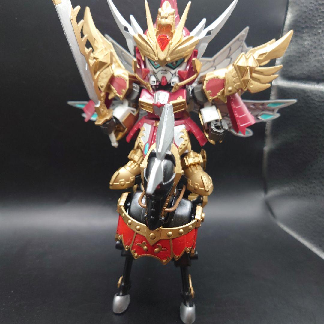 完成品　バンダイ SD三国伝 022 真 紅蓮装 曹操ガンダム・絶影