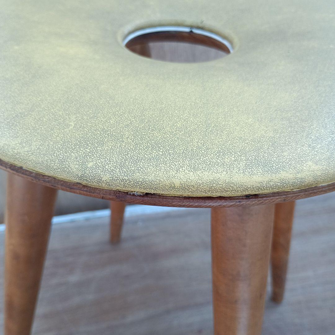 N*6様 4250)天童木工のリングスツール 丸椅子　昭和レトロ