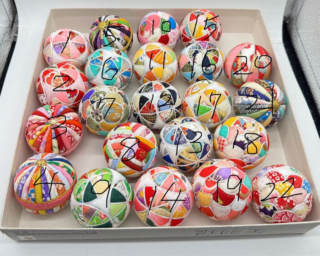 FOX　木目込みまり　4センチ/3.5センチ/3センチ玉セット20個等