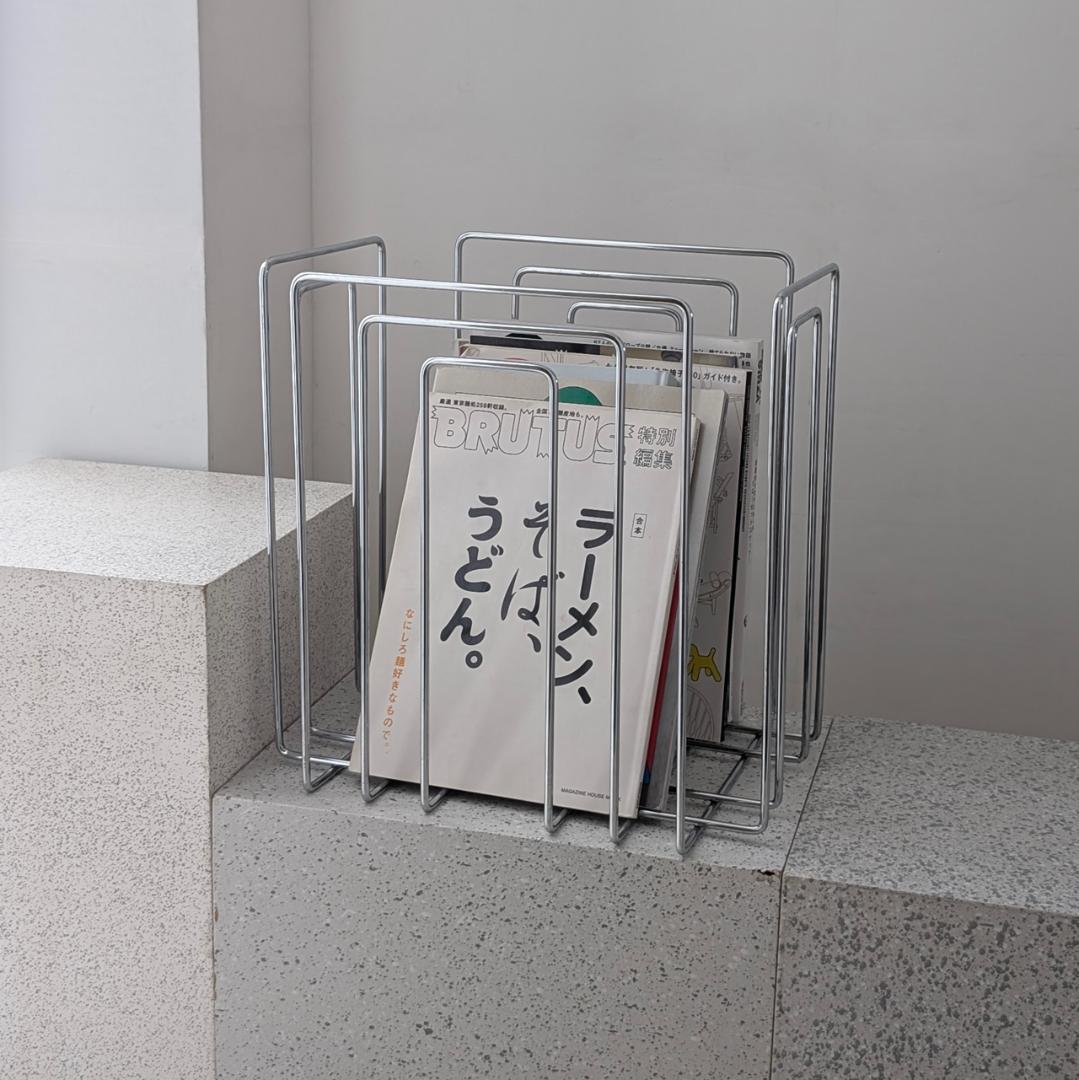 MERLO-T ペーパーコレクター スチール マガジン ラック ビンテージ