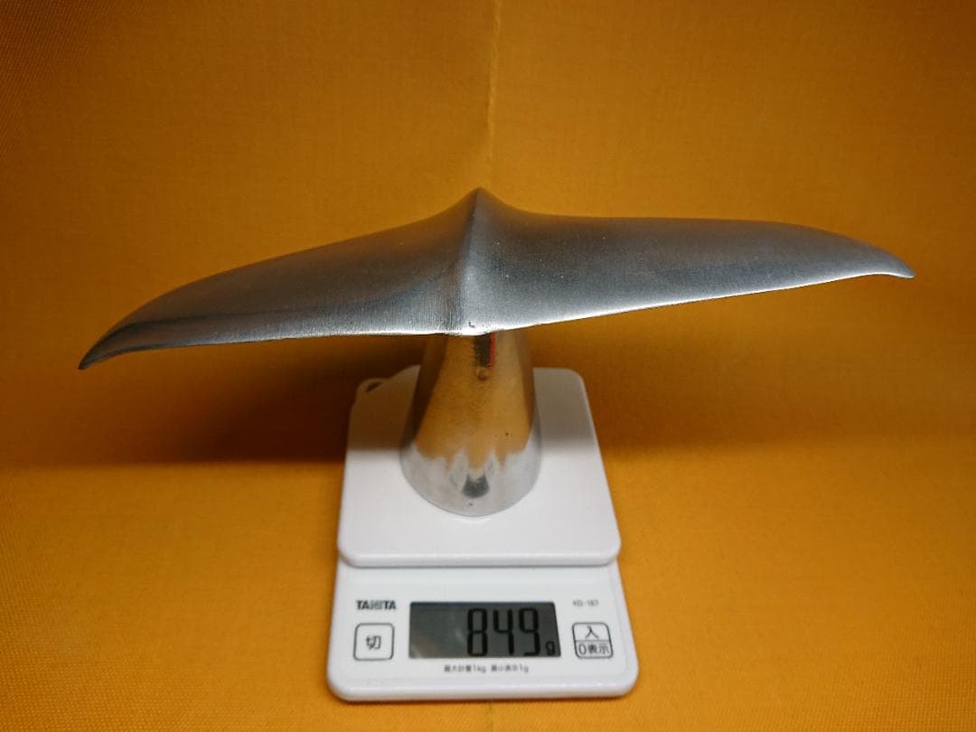 美品】ビンテージ 鯨 金属 置物 インテリア 工芸品 美術品 A2509