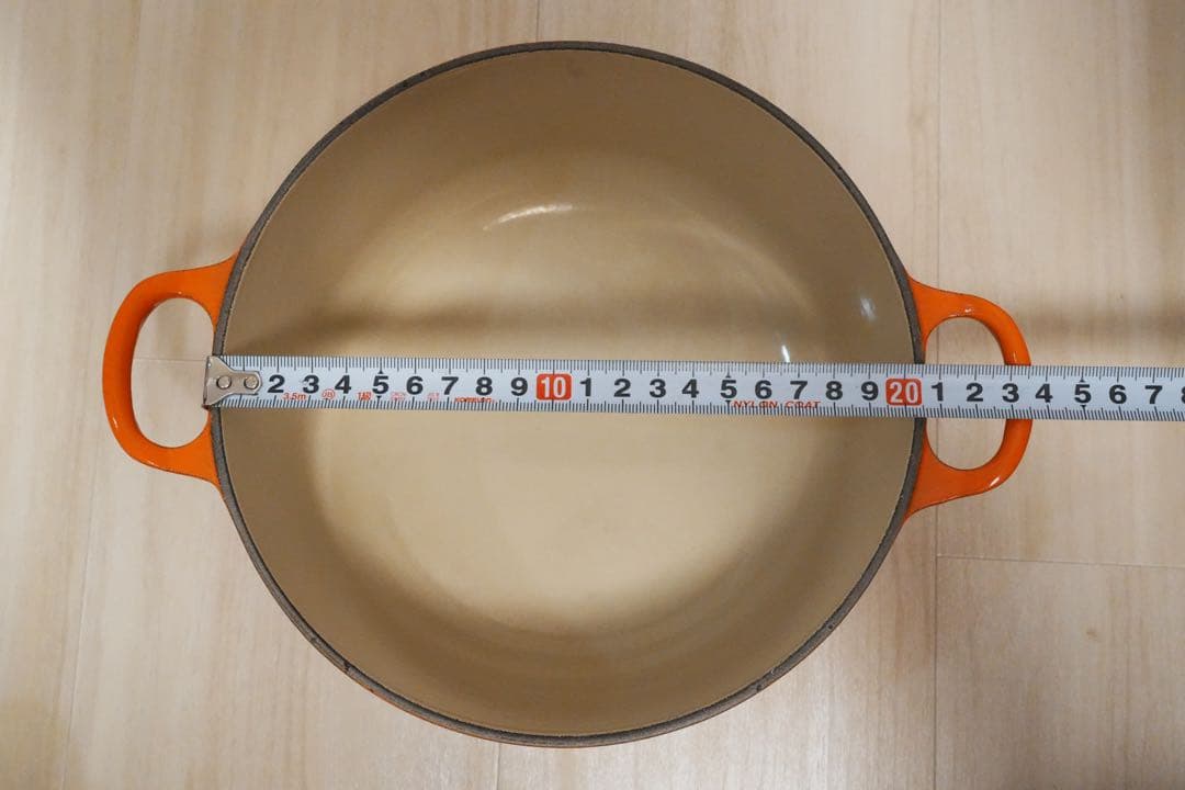 LE CREUSET両手鍋 20cm オレンジ