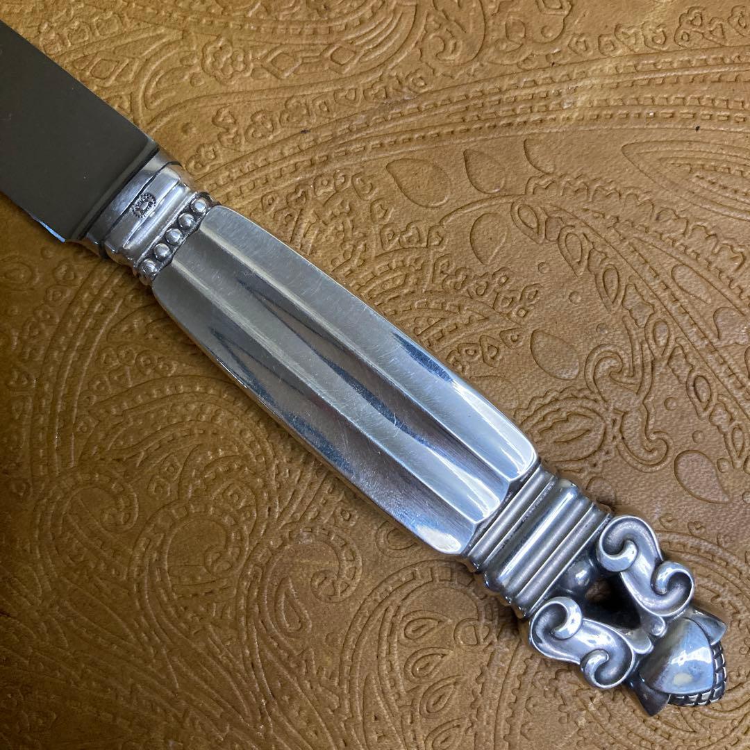 【ジョージジェンセン】純銀/約64g チーズナイフ 17cm【エコーン】