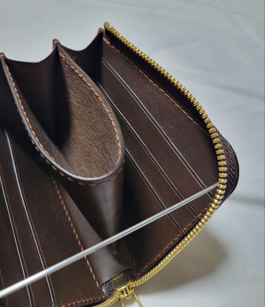 L字ファスナー財布　レザークラフト　ミニ財布　小銭入れ　ハンドメイド