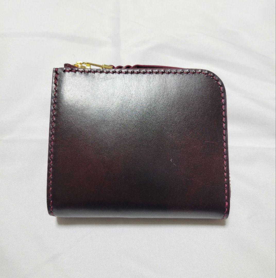 L字ファスナー財布　レザークラフト　ミニ財布　小銭入れ　ハンドメイド