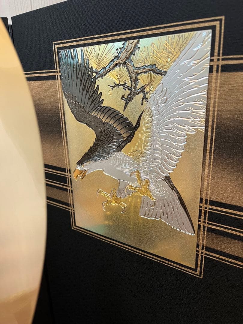 五月人形 吉徳大光 着用兜 二曲屏風 収納飾り