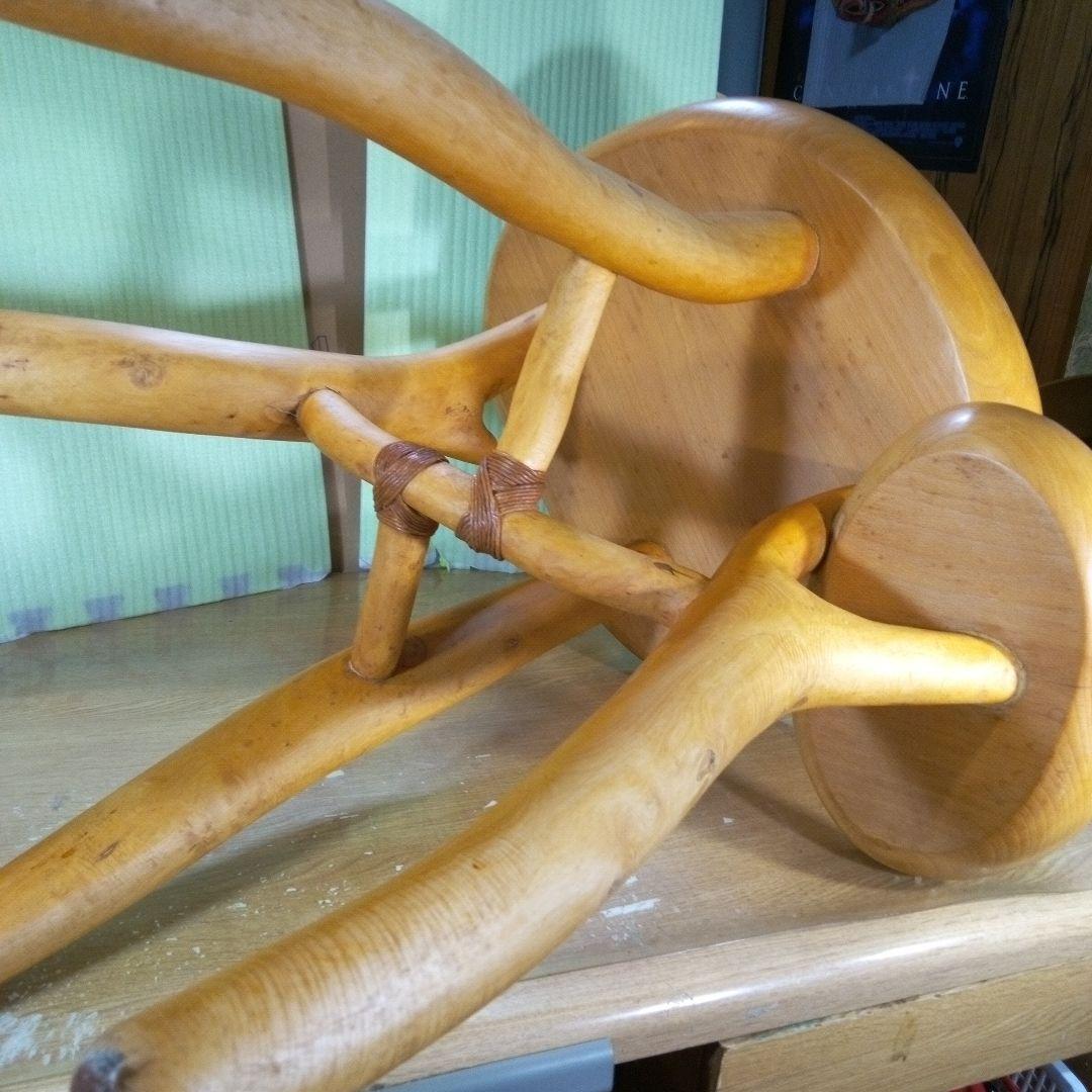 自然木の机　家具　ハンドメイド　木の温もり　手作り　つくえ　天然木　自然木　レア