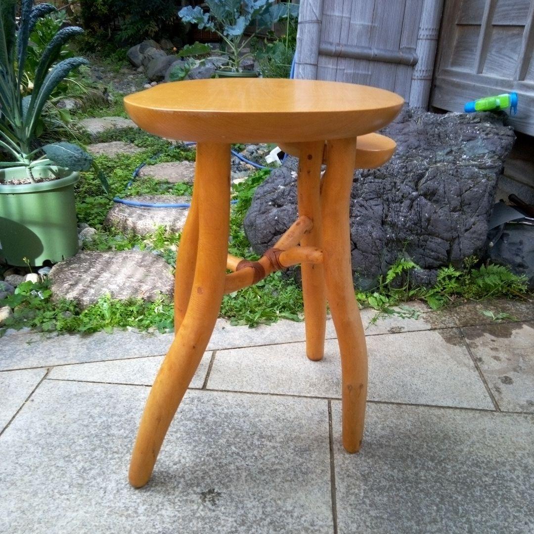 自然木の机　家具　ハンドメイド　木の温もり　手作り　つくえ　天然木　自然木　レア