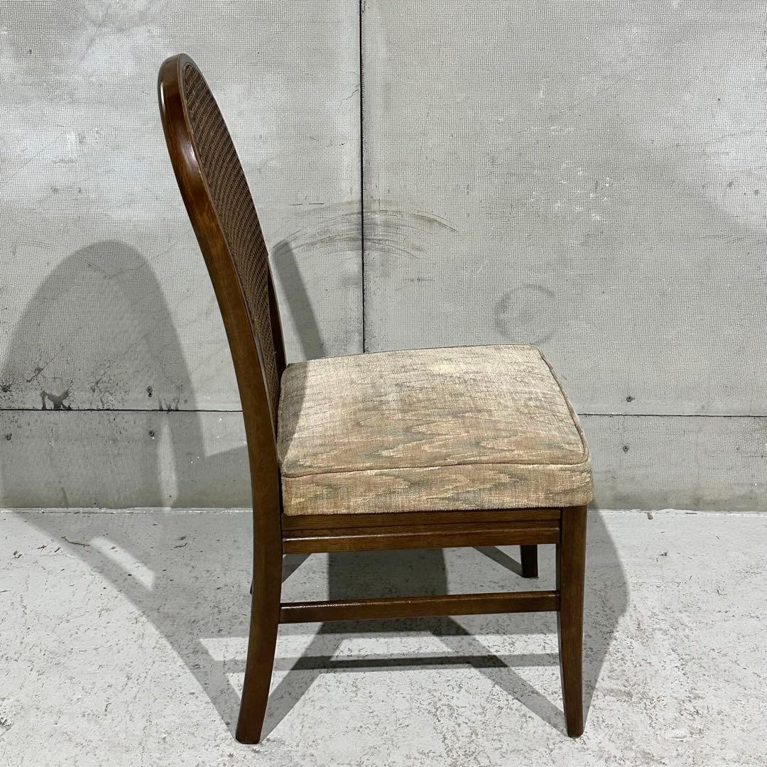 Karimoku／オールドカリモク ラタン×木製ダイニングチェア 70s〜80s