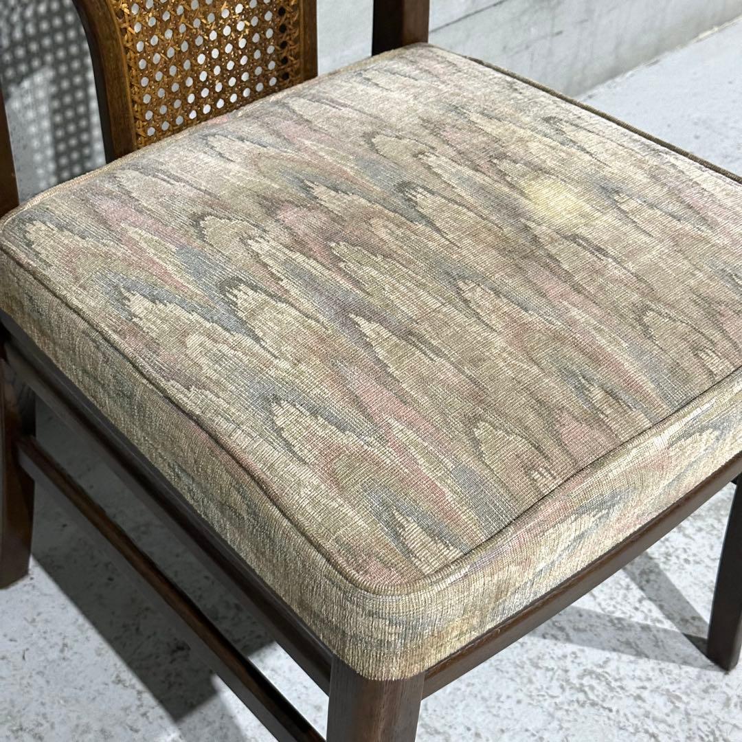 Karimoku／オールドカリモク ラタン×木製ダイニングチェア 70s〜80s