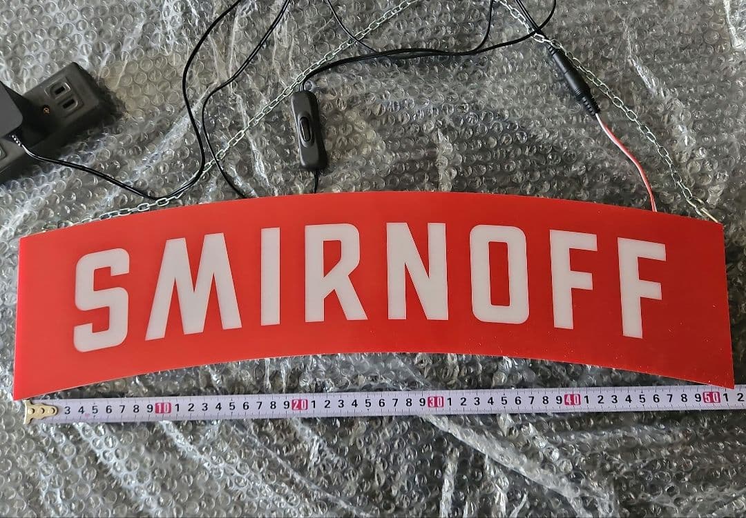 《非売品》SMIRNOFF スミノフ 電装看板 ネオンサイン