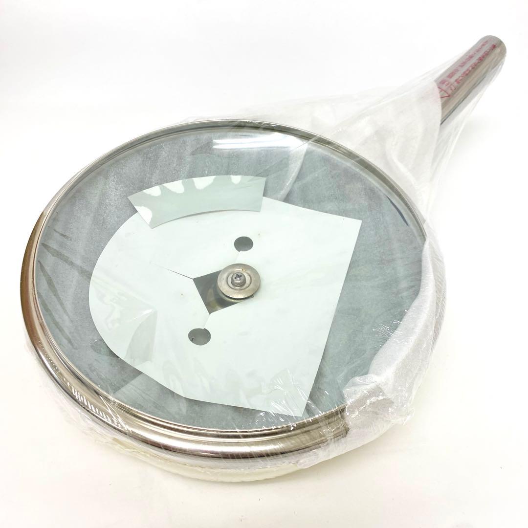 E247 未使用品 アサヒ軽金属 オールパン S 22cm ガラス 蓋つき