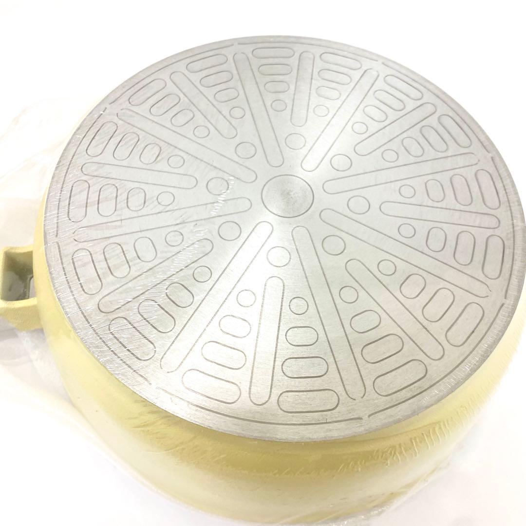 E247 未使用品 アサヒ軽金属 オールパン S 22cm ガラス 蓋つき