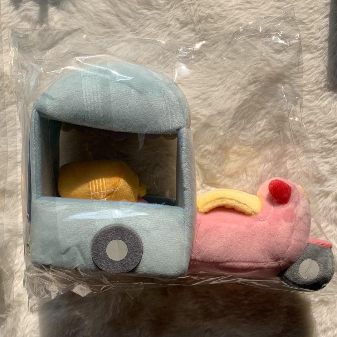 すみっコぐらし ぬいぐるみセット のりもの バイク フラワーワゴン お