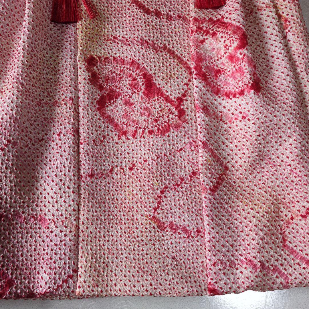 七五三３歳正絹総絞り手縫いの被布(中綿無し）