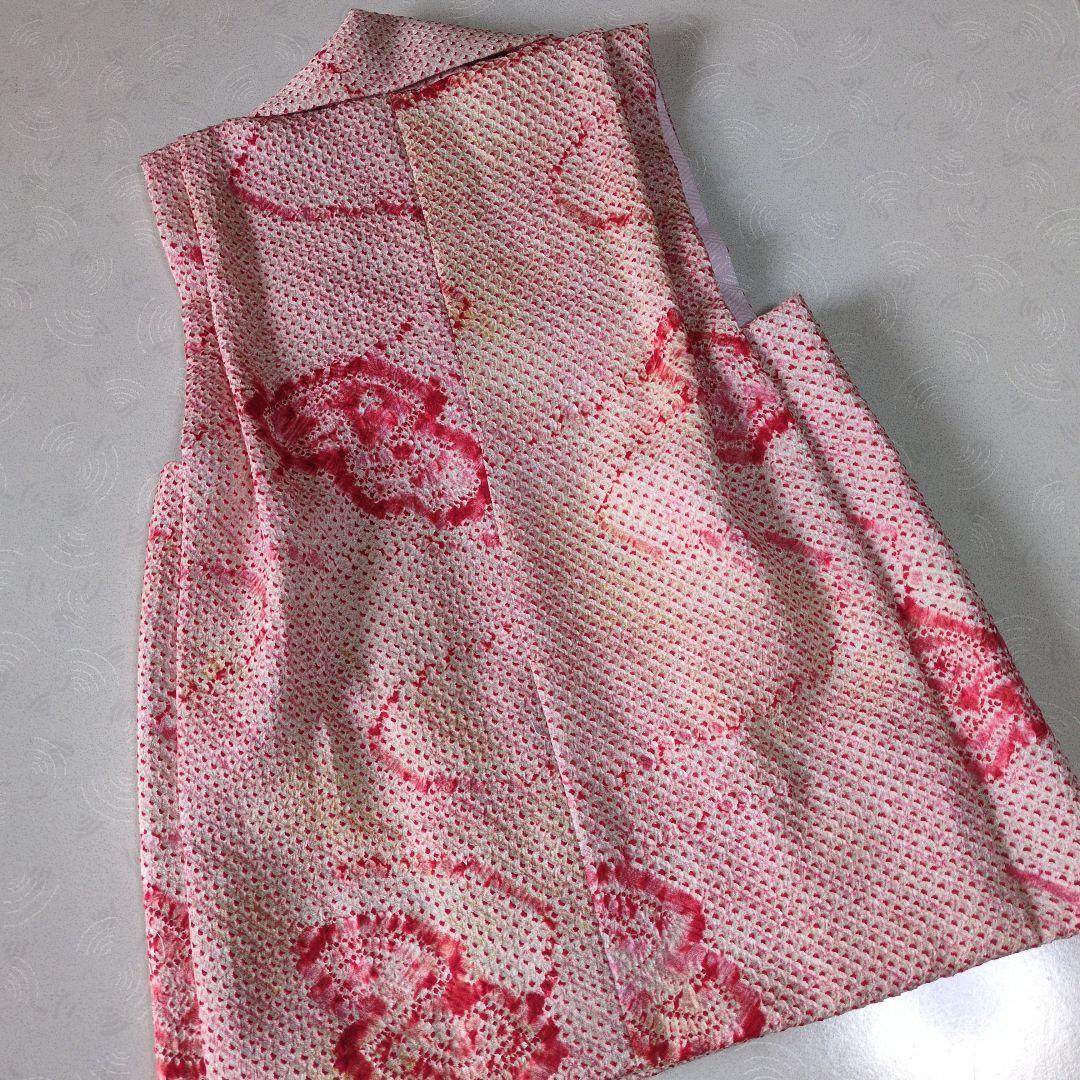 七五三３歳正絹総絞り手縫いの被布(中綿無し）