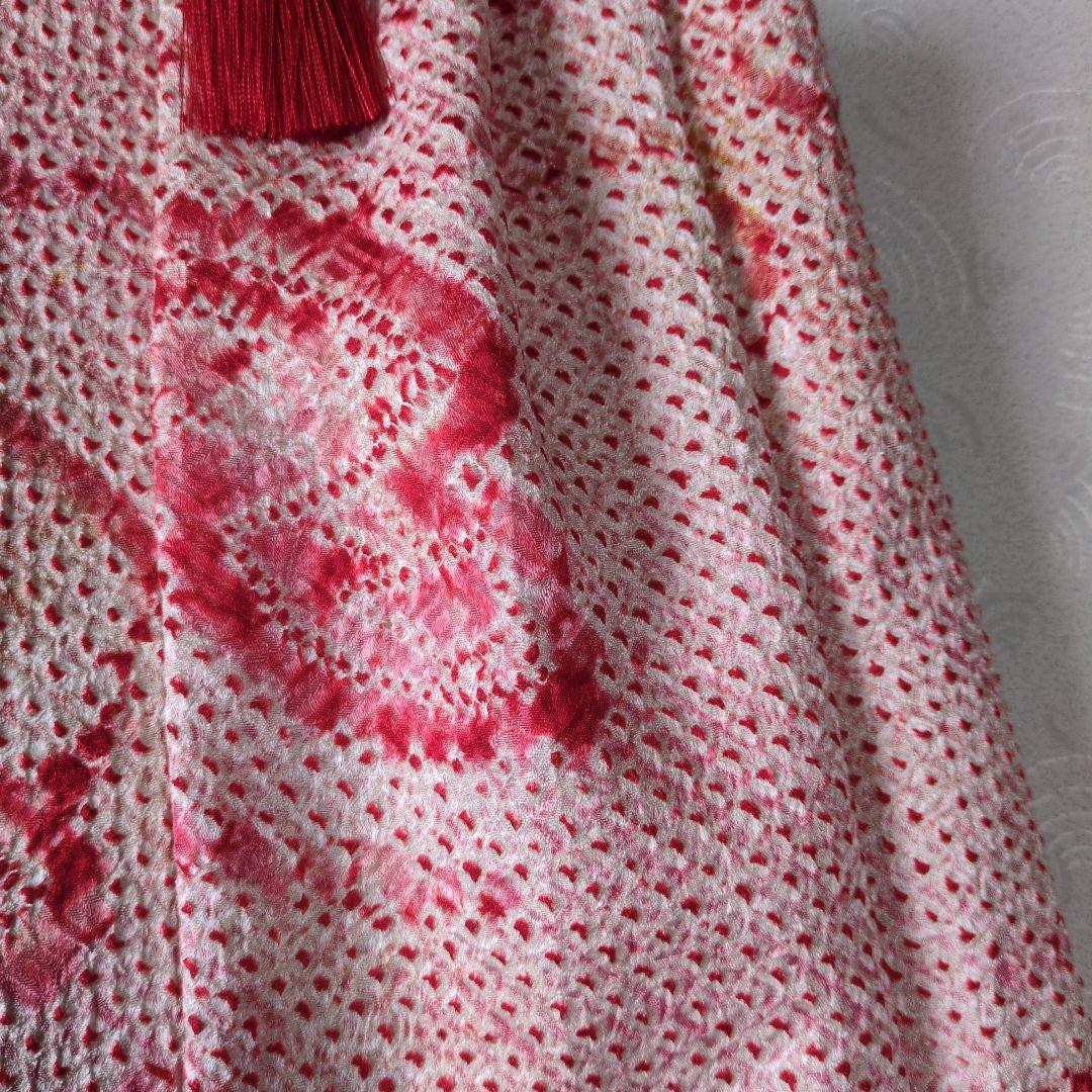 七五三３歳正絹総絞り手縫いの被布(中綿無し）