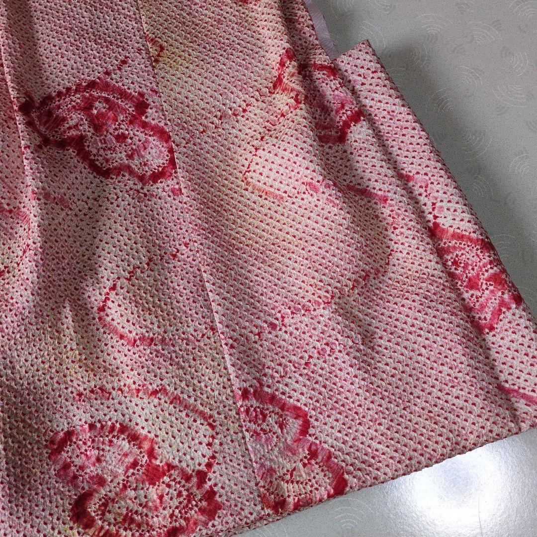 七五三３歳正絹総絞り手縫いの被布(中綿無し）